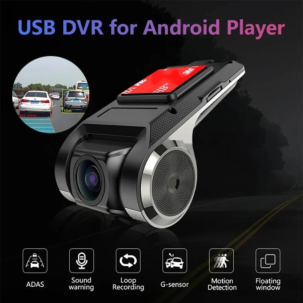 Dash Cam for Cars ADAS Driving Assistance Function Car DVR USB Front Camera Record 170 ° Wide Angle Video Recorder Dashcam Cam
