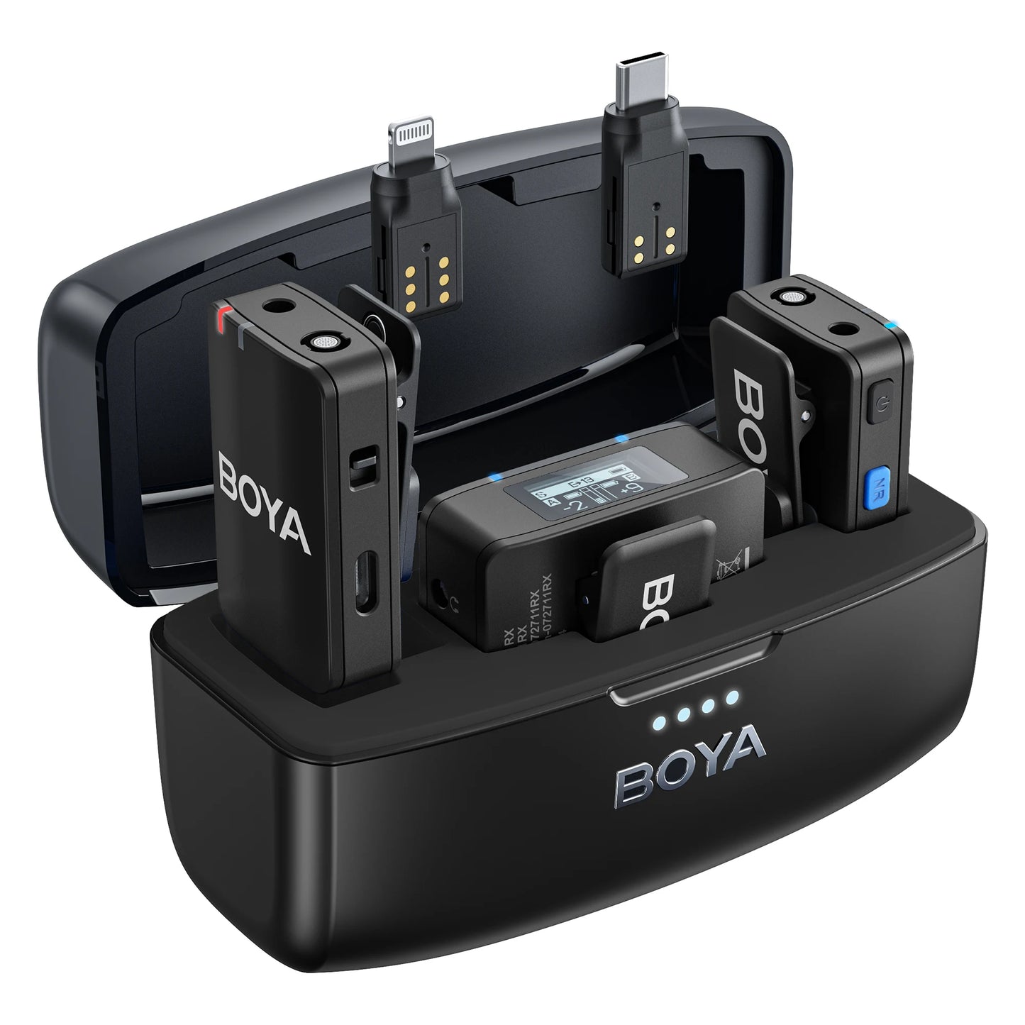 BOYA BOYAMIC Professional Wireless Lavalier Lapel Microphone for iPhone Android Camera Youtube Streaming Record Interview Vlogs