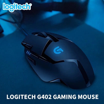 Logitech (G) G402 gaming mouse wired mouse e-sports mechanical macro programming mouse CSGO eating chicken computer competitive