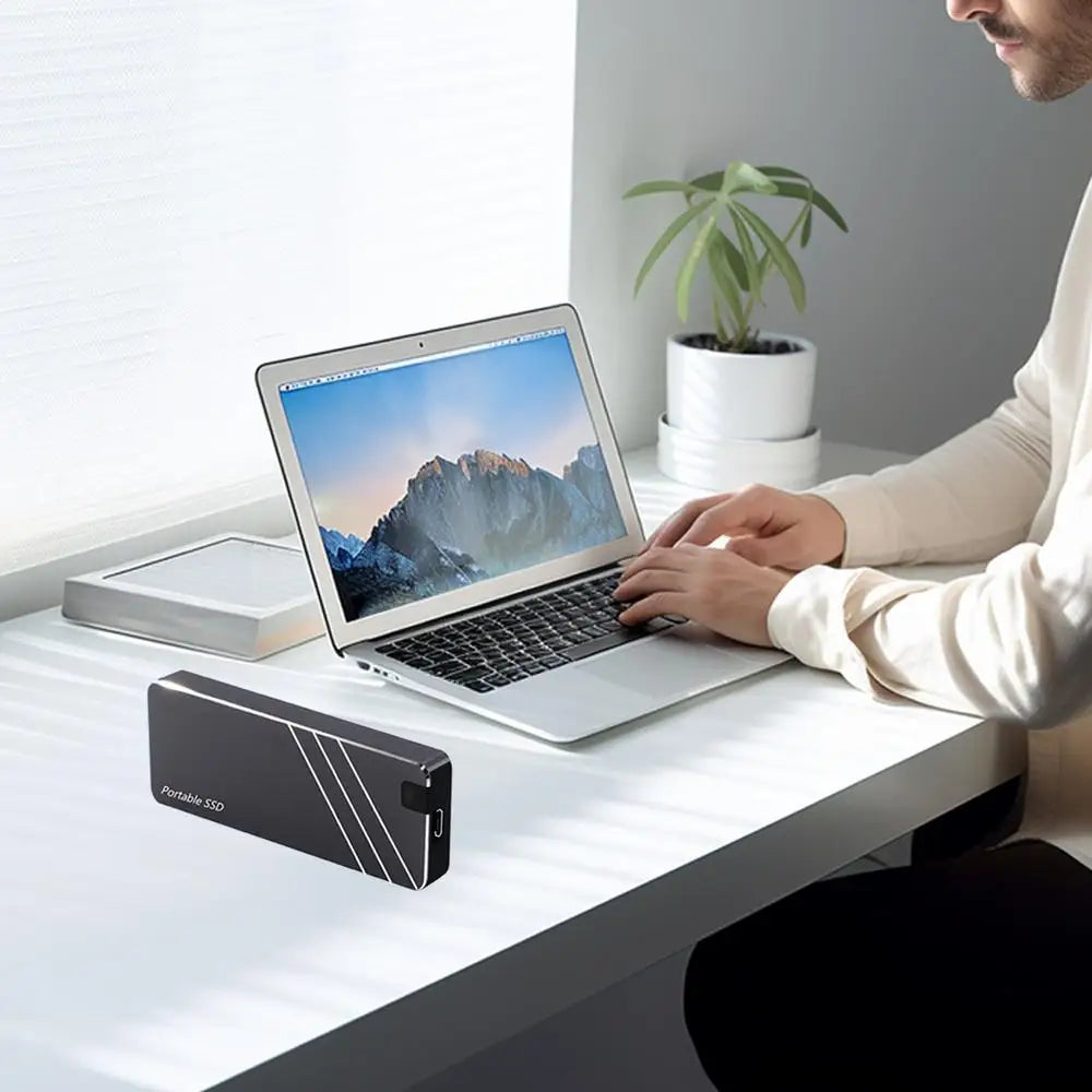 Portable External Storage Drive SSD 1Tb Hard Drive Portable Storage High Speed Transfer For PC, Desktop, Laptop, Phones