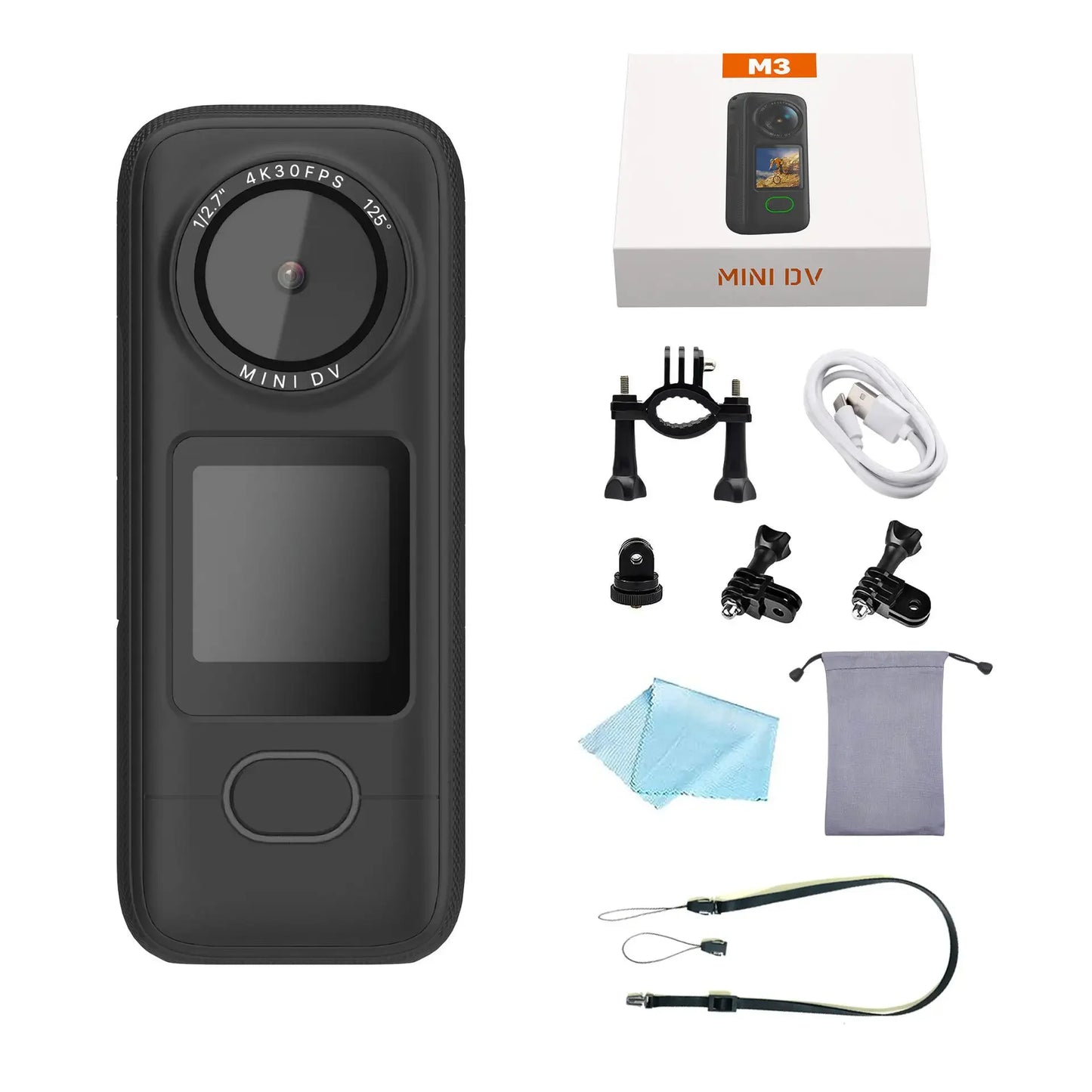 4K Action Camera HD Touch Screen Outdoor Anti Shake Sports DV Handheld Video Recorder Vlog Action Cam Pocket Body Camera