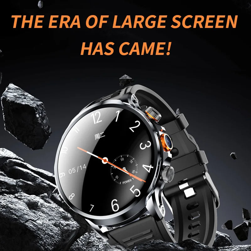 2024 H18 Smart Watch 1.85'' Large Screen HD Display 5G SIM Card WIFI Video Call Side Camera Fitness Tracker Pedometer for Men