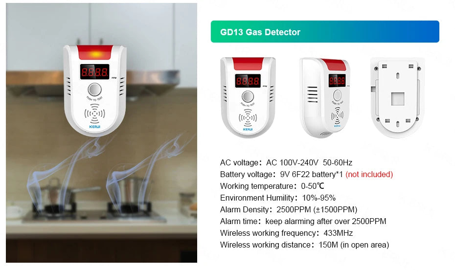 KERUI NEW 4G/WiFi Home Alarm System Tuya Smart Home Sesurity Alarm Wireless Burglary Protection PIR Motion Sensor APP Control