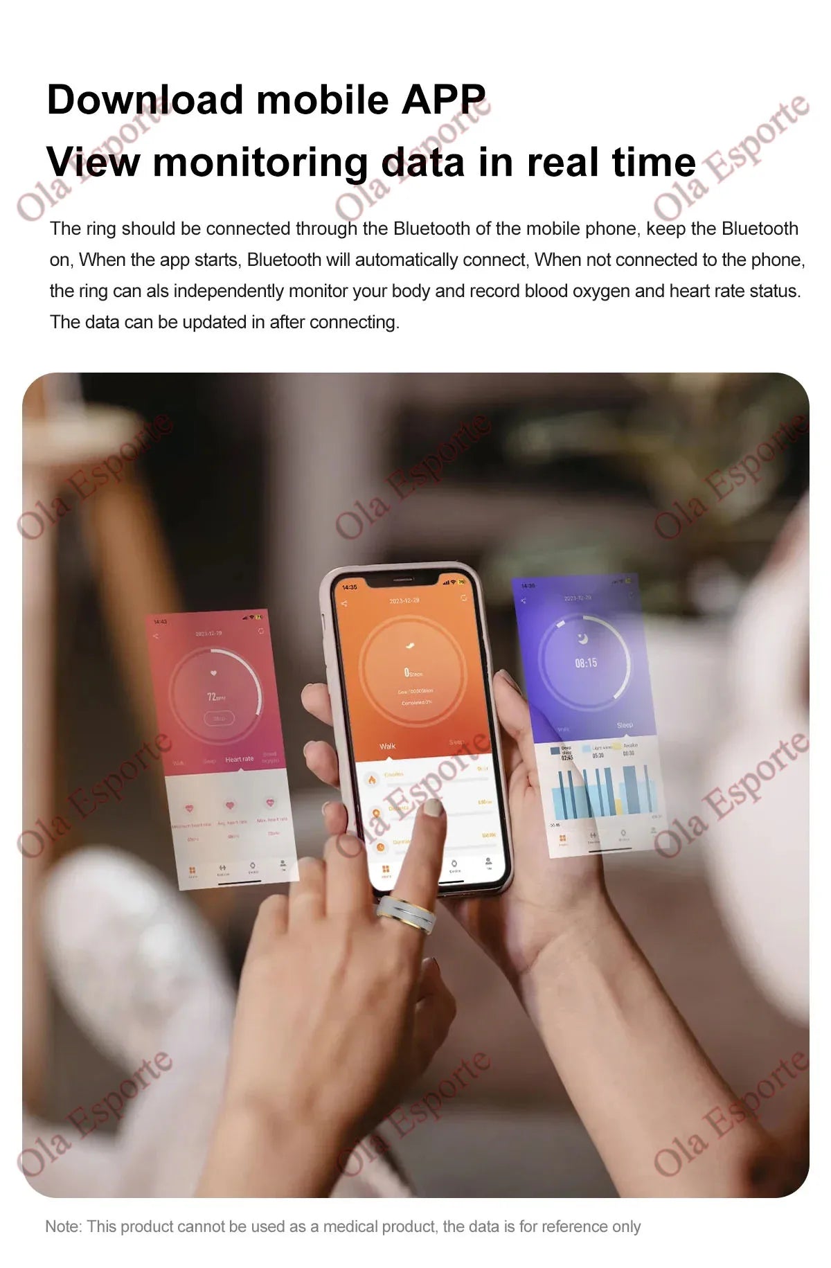 NEW Smart Ring Military Grade Titanium Steel Smart Rings for Women Men Health Monitoring IP68 & 5ATM Waterproof Multi-sport Mode