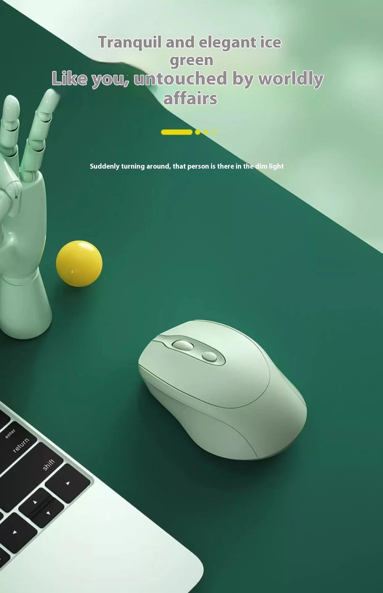 Wireless Mouse, Rechargeable, Computer Game Office Mouse, Dual-Mode Ergonomic Mouse, Portable Multi Color Mouse, Suitable for Pc