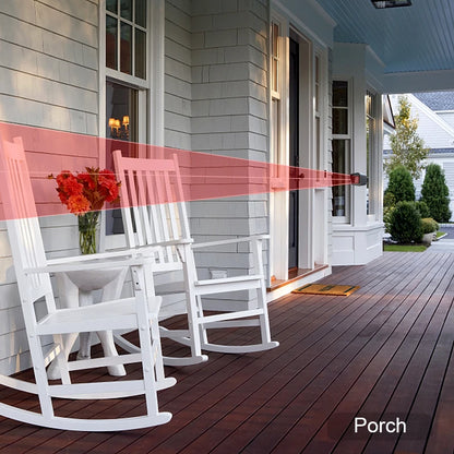 Smart Outdoor Home Security - Weather Resistant WiFi Motion Sensor&Detector - Remote APP Notifications - Compatible With Alexa