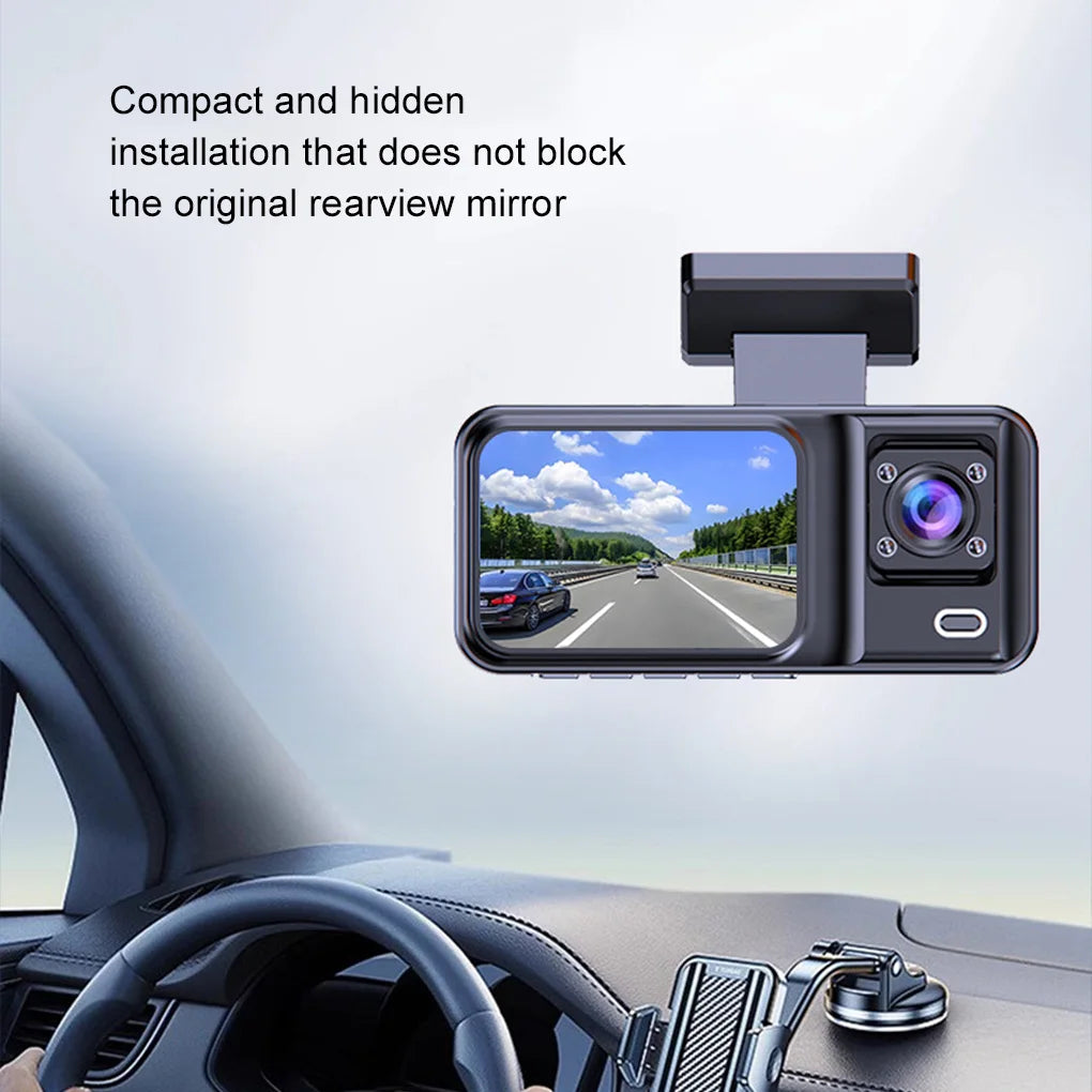 Dash Cam for Cars Camera Black Box 3 Channel /2 Channel  1080P Video Recorder Rear View Camera for Vehicle Car DVR car accessory
