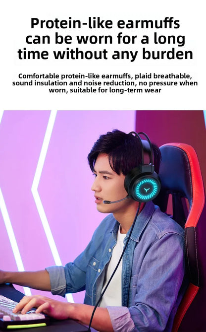 Hot Selling G58 Gaming Headphones Stereo Surround 7.1 Wired Headphones Microphones Esports Gaming Gear Over-ear headphones