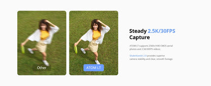 Potensic 2024 ATOM LT Single Axis Gimbal 2.5K Camera EIS GPS Drones Professional Under 249g Max 4-KM for Adults and Beginners