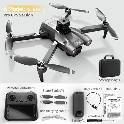 JJRC X28 Pro GPS Drone 4K Professional HD Dual Camera With Screen 5G WIFI 360° Obstacle Avoidance Brushless Rc Quadcopter Drone