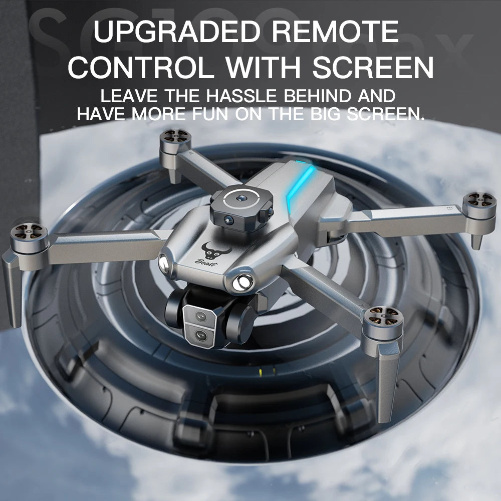 Professional SG109 MAX GPS Drone 8K Camera Aerial FPV Brush Avoiding Obstacle with Large Screen Remote Control Folding Dron