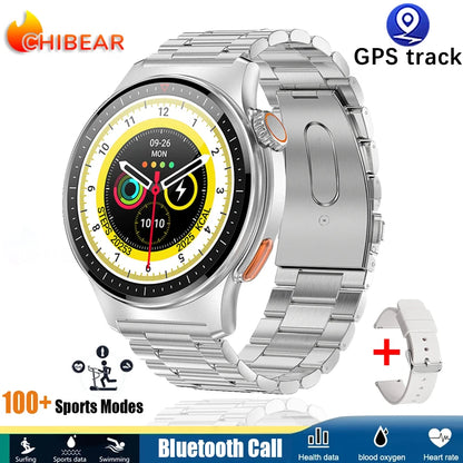 2025 New Bluetooth Call Smart Watch AMOLED HD Screen Men's Outdoor Sports Fitness Watch Health Monitoring Smartwatch Android IOS