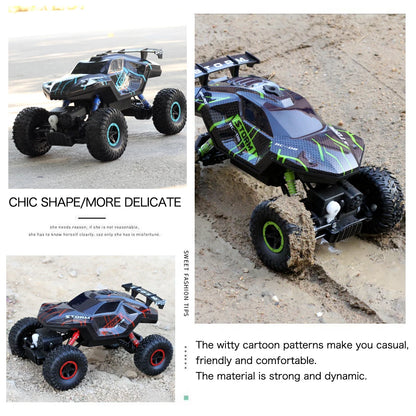 1:16 RC Car  2.4G Four Wheel Drive High-Speed Remote Control Drift Racing Car With LED Lights 4WD RC Car Model Toys for Boys Kid