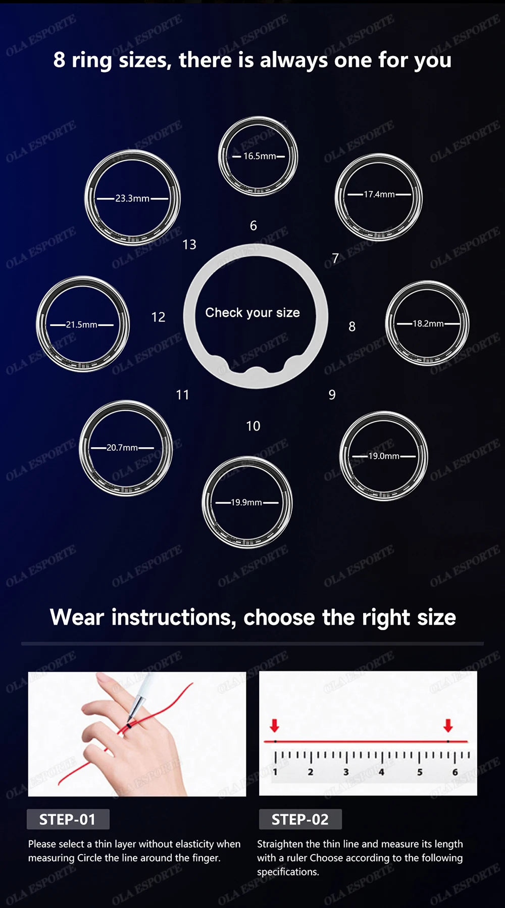 Smart Ring For Women 5ATM&IP68 Waterproof Rings Man Health Monitoring Heart Rate Sleep Monitor Sport Tracker Smartring 2025 New