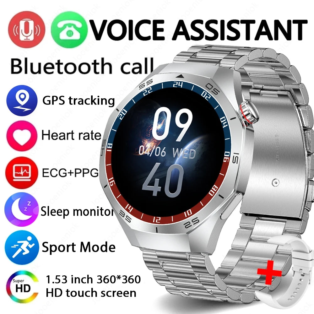 2025 Brand New Watch 5 Smartwatch Real AMOLED HD Screen 360*360 Heart Rate Bluetooth Call Waterproof Men Smart Watch Android IOS