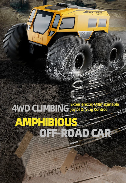 NEW RC Cars 4WD All Terrain Cross Country Car RC Water Land Amphibious 2.4G Toy Drift Racing Remote Control Car Kids Gift