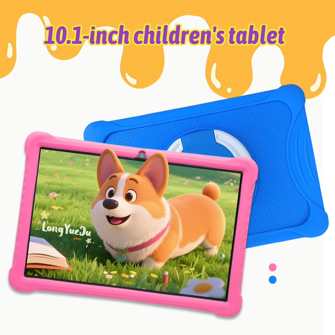 10.1-inch cartoon pattern children's tablet Android 3GB RAM 64GB ROM Learning, education, gaming tablet Children's gift
