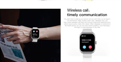 LIGE 2025 Smart Watch For Android IOS Phone 2.01" 3D Curved Screen Bluetooth Call Blood Oxygen Heart Rate Smart Watch Women Men