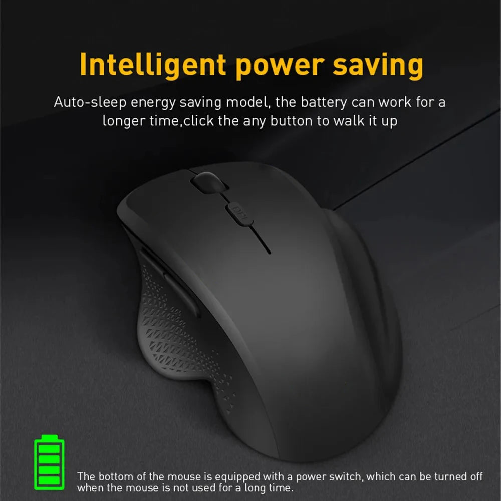 Wireless Mouse Ergonomic Computer Mouse PC Optical Mause with USB Receiver 6 buttons 2.4Ghz Wireless Mice 1600 DPI For Laptop