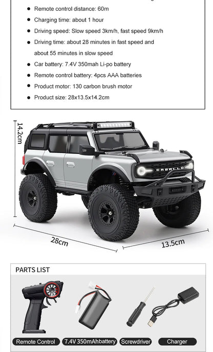 Wltoys New 1:18 Electric Four-Wheel Drive Climbing Car Remote Control Horse Model Toy For Children RC Car Toy