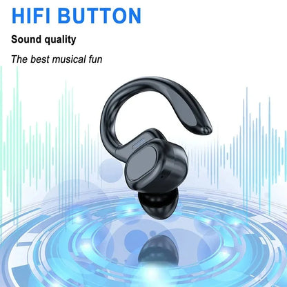 Ear Hook Wireless Sport Headphones 50H Open-Ear Bluetooth Earphones with LED Display Noise Reduction for Running Cycling