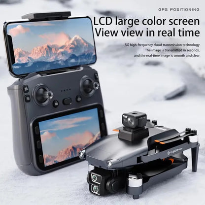 L600-1 Pro MAX GPS Drone 4K Professional HD Dual Camera With Screen 5G WIFI 360°Obstacle Avoidance Brushless Rc Quadcopter Drone