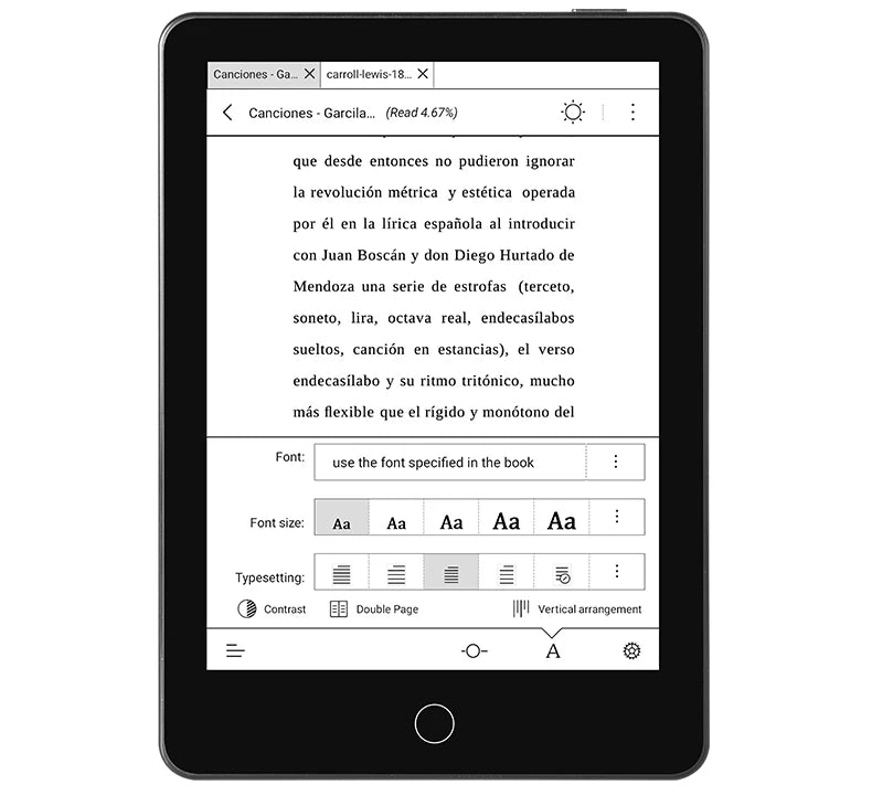 BIGWEI X7Pro 6''Eink Screen Ebook Reader Electronic Epaper Books Notebook E-Ink Display E-book Ereader Tablet Support Kindle APP
