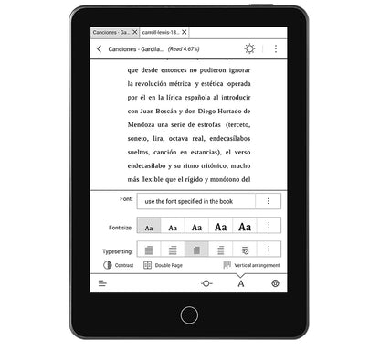 BIGWEI X7Pro 6''Eink Screen Ebook Reader Electronic Epaper Books Notebook E-Ink Display E-book Ereader Tablet Support Kindle APP