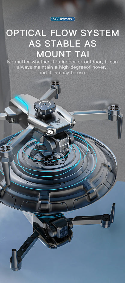Professional SG109 MAX GPS Drone 8K Camera Aerial FPV Brush Avoiding Obstacle with Large Screen Remote Control Folding Dron