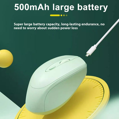 Wireless Mouse, Rechargeable, Computer Game Office Mouse, Dual-Mode Ergonomic Mouse, Portable Multi Color Mouse, Suitable for Pc