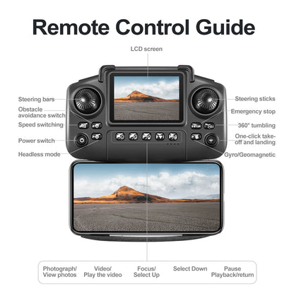 ForXiaomi Mijia E88PRO Drone 8K 5G HD Dual Camera Aerial Photography Remote control screen display Control Aircraft Quadcopter