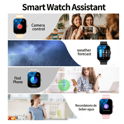 2025 Smart Watch, Sports Watch, Incoming Call Alert Multiple APP Alerts, Fashionable for Men and Women, iPhone/Andriod