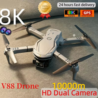 Original V88 Drone 8K 5G GPS Professional HD Aerial Photography Remote Control Aircraft HD Dual Camera Quadcopter Toy UAV 2025