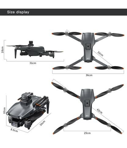 L600-1/L600 PRO MAX Remote control drone with screen Dual camera 4K Professional dron with camera GPS FPV quadcopter 3KM flight