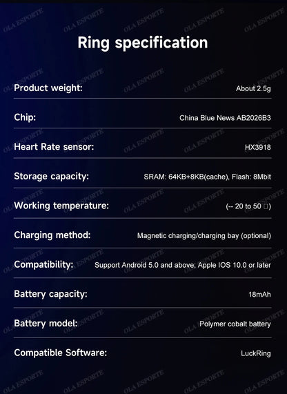 Smart Ring For Women 5ATM&IP68 Waterproof Rings Man Health Monitoring Heart Rate Sleep Monitor Sport Tracker Smartring 2025 New