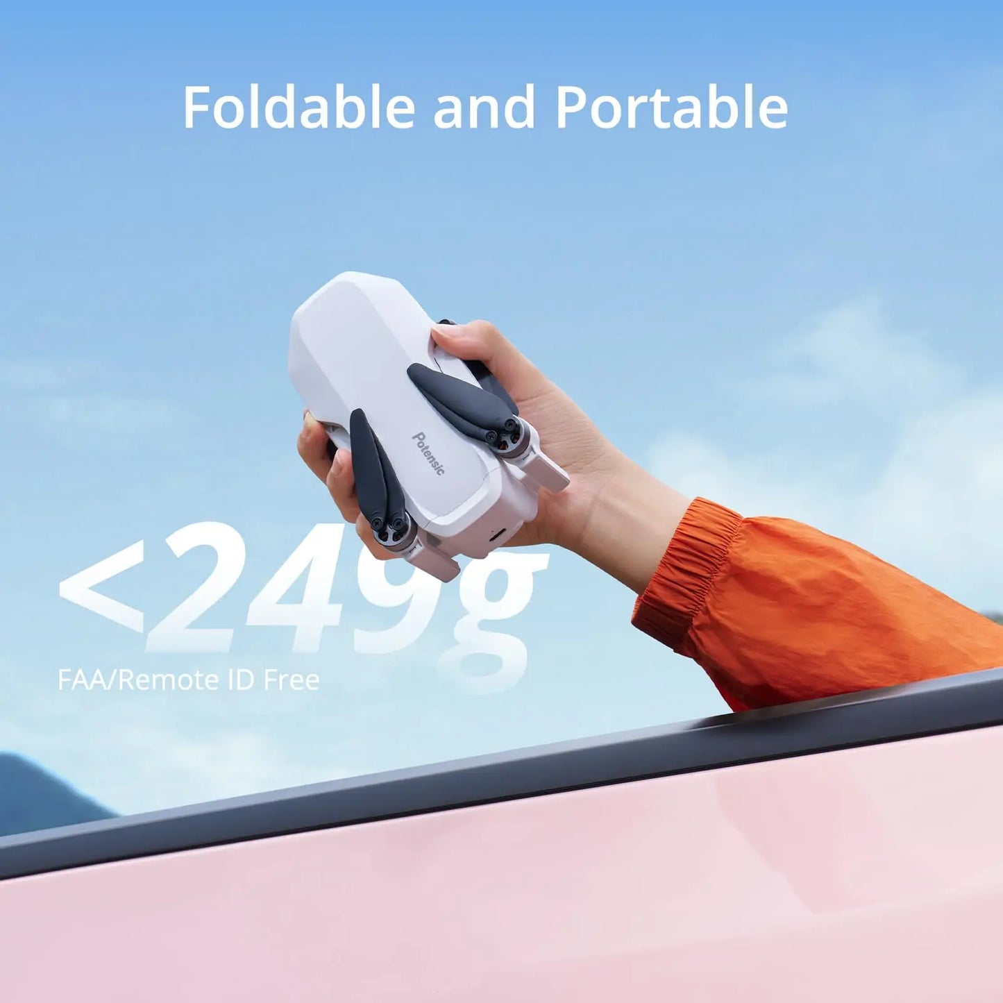Potensic 2024 ATOM LT Single Axis Gimbal 2.5K Camera EIS GPS Drones Professional Under 249g Max 4-KM for Adults and Beginners