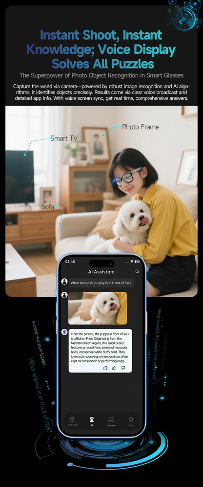 2025 New Smart Glasses Recording Videos AI Photo Recognition Translation Call Sunglasses Men Women Waterproof Bluetooth Glasses