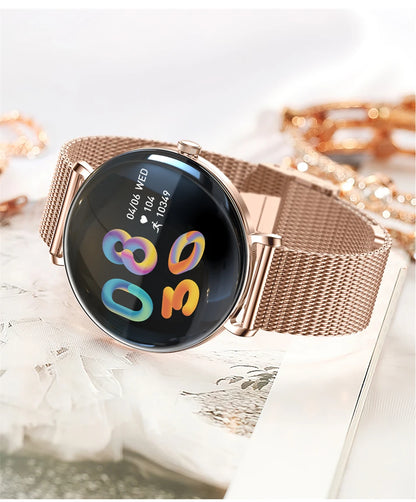 LIGE 2025 New Smart Watch Women 1.43" AMOLED HD Screen Heart Rate Sport Fitness Bluetooth Call Ladies Smartwatch For Android IOS