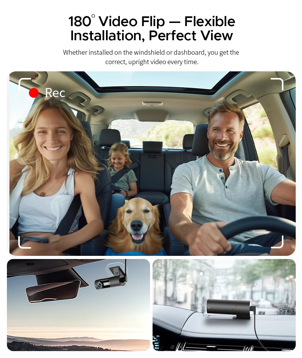 Dash cam KAWA D6 3K Video Recorder Car Dash Camera for AUTO, Car DVR Voice Control,Night Vision Dashcam 2025 New