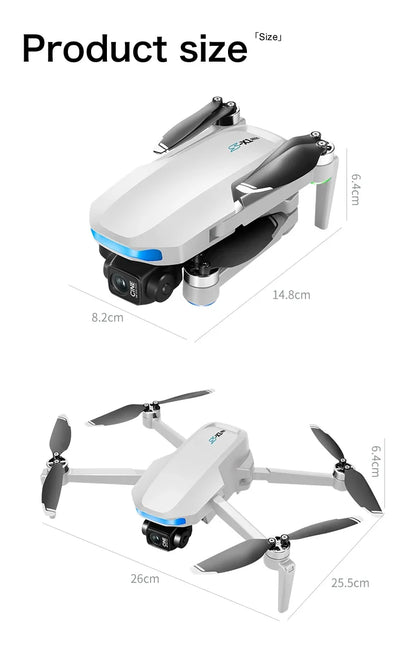 Mini Drone Professional 3-Axis Gimbal 5G WIFI GPS 8K Camera RC Drone with Screen Digital Relay Image Transmission Aerial UAV