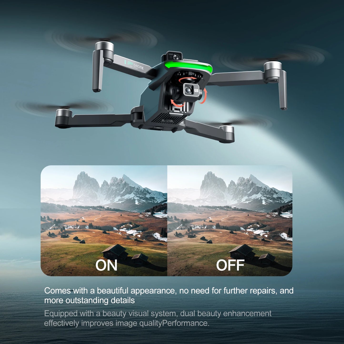 S155 MAX GPS Drone Professional 4K Camera 7.2-inch Touch Screen 3-Axis Gimbal EIS Relay Aircraft Obstacle Avoidance Dron Toy