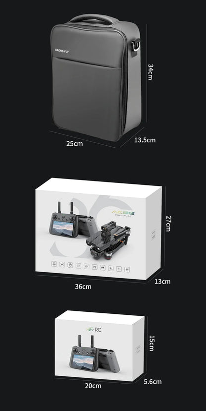 SHOU601PROMAX With Screen GPS Drone Aerial 8K HD Professional Quadcopter Obstacle Avoidance Brushless Remote Control Aircraft