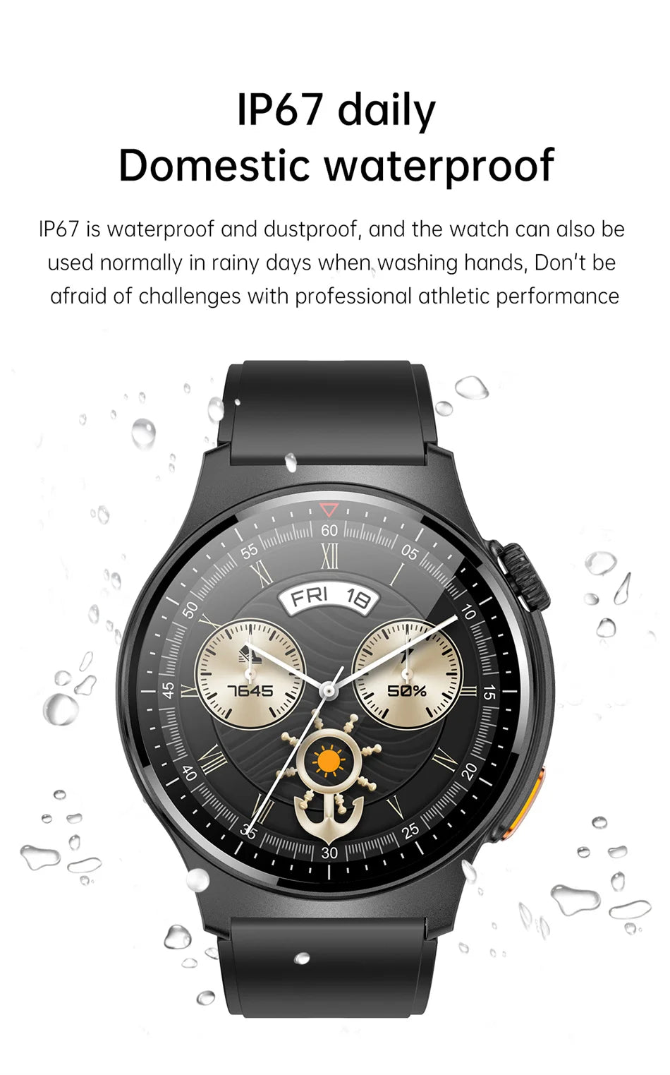 2025 New ECG+PPG Smartwatch Men's NFC Full Screen Touch Health Monitoring Bluetooth Call Smart Watch Android IOS