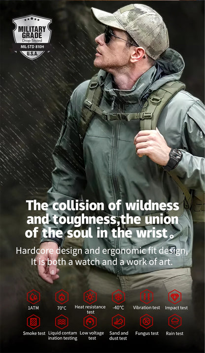 2.1 Inch AMOLED HD Screen Smartwatch Men Compass GPS Outdoor Sports Health Monitoring 1ATM Waterproof Bluetooth Call Smart watch