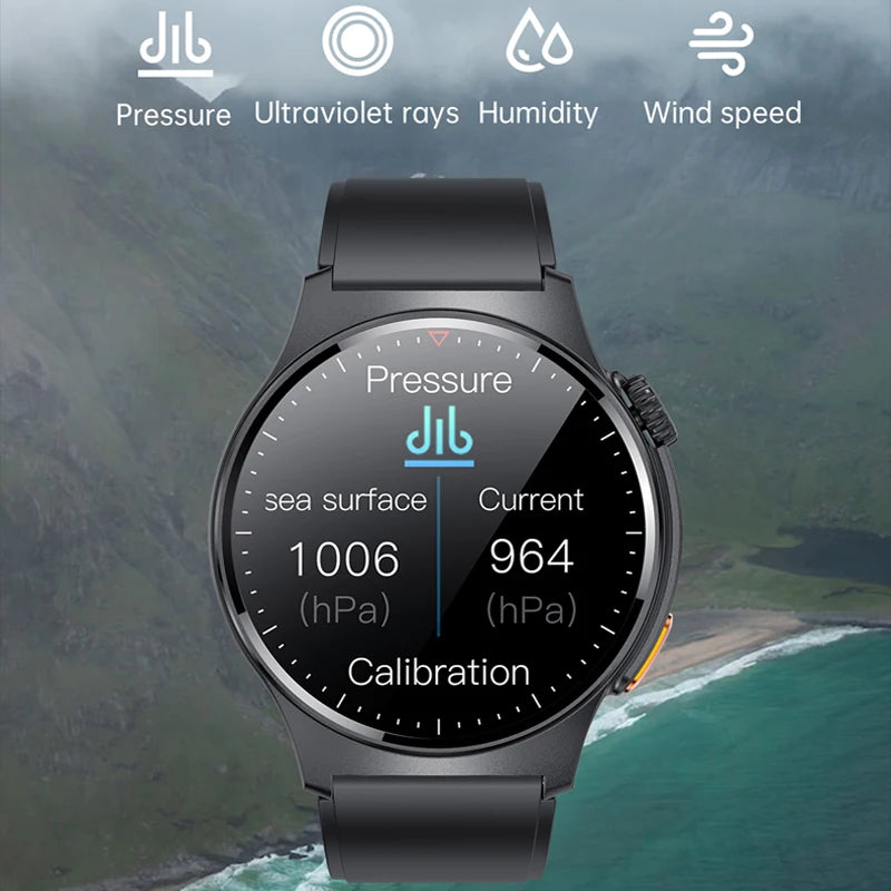 2025 New ECG+PPG Smartwatch Men's NFC Full Screen Touch Health Monitoring Bluetooth Call Smart Watch Android IOS