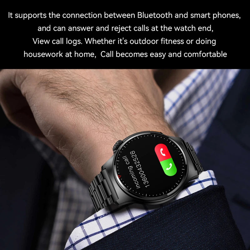 Men's Bluetooth Call Smart Watch GPS Sports NFC Health Monitoring Weather Data Waterproof Smartwatch 2025 New