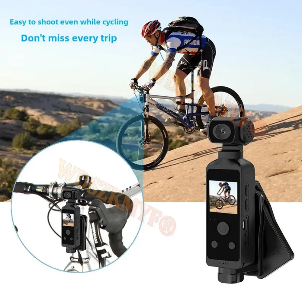 NEW 5K Outdoor Sports Camera 270°Pocket Action Body Cam Helmet Motorcycle Bike Mini Filming Video Recorder Diving Shooting