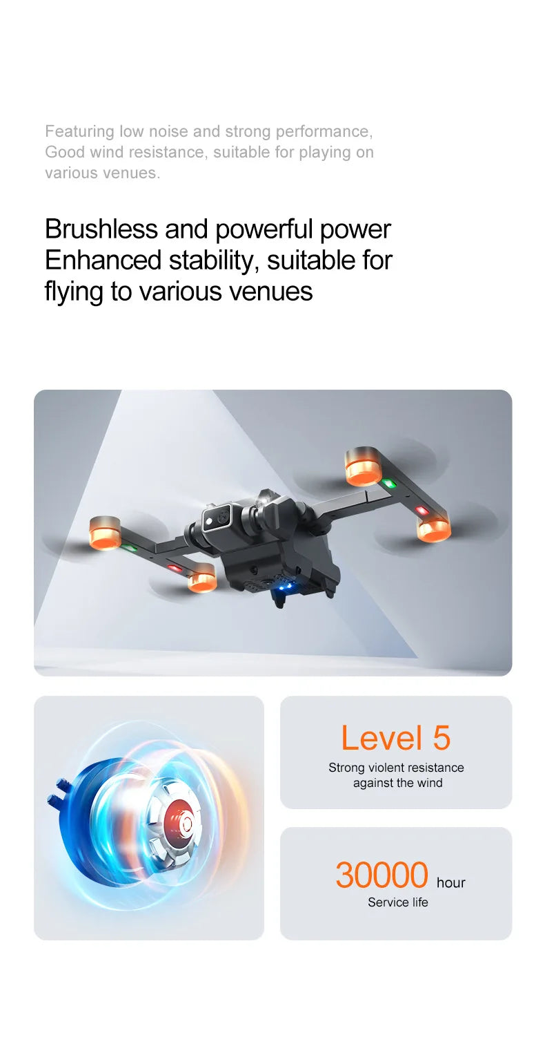 2025 RG700 PRO RC Drone Obstacle Avoidance Aerial photography 4K Dual Camera Quadcopter Gps Four-Axis Helicopter Drone Gift Toy