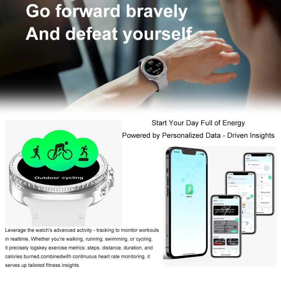 New DT Watch 8 Ultra Smart Watch Classic NFC Health Monitoring GPS Bluetooth Call IP68 Waterproof HD Smartwatch For IOS Android