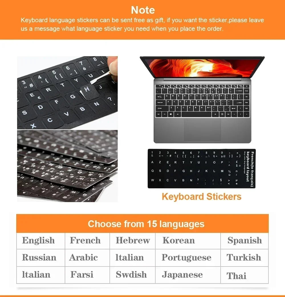 Kid 14.1-inch Intel Celeron N4000 Laptop with 128GB/256GB/512GB/1TB SSD Windows 11 Pro  Dual Core Portable Notebook for Students